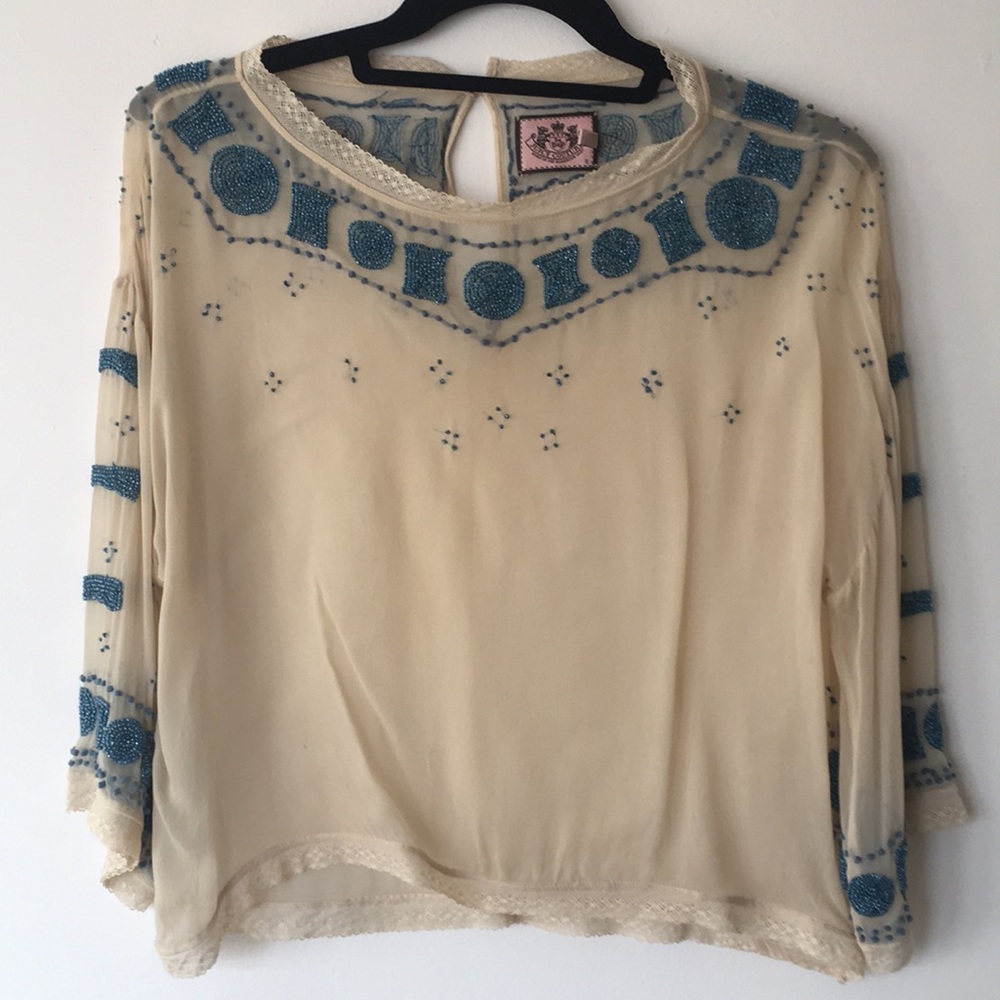 Juicy Couture sheer top